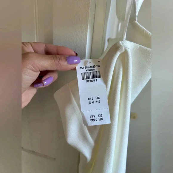 Abercrombie & Fitch Mixed Fabric Cutout Midi Dress - Picture 8 of 12